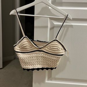 Zara crochet top